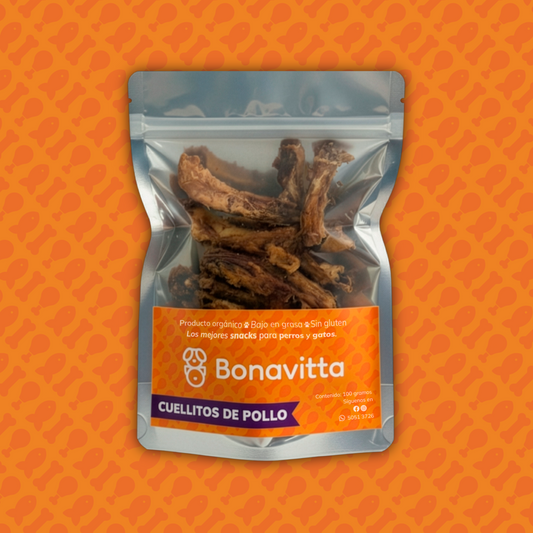 Cuellos de Pollo Deshidratados (100g) - Premio Dental 100% Natural